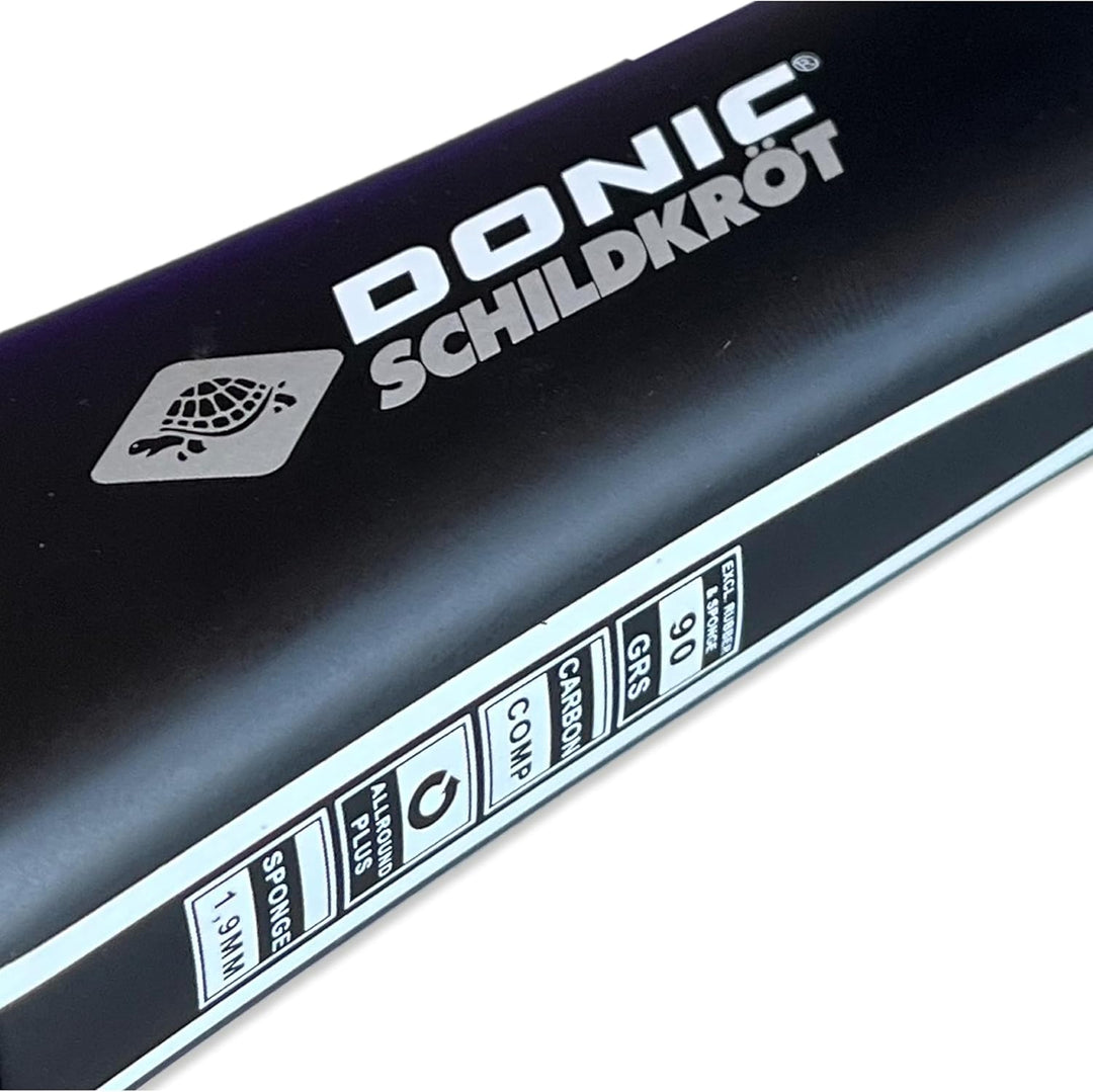 Donic-Schildkröt Carbon Tischtennisschläger CarboTec 900, Schwarz, One-Piece Konstruktion