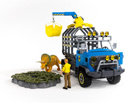 schleich 42565 Dinosaurier Truck Mission, für Kinder ab 5-12 Jahren, DINOSAURS - Spielset