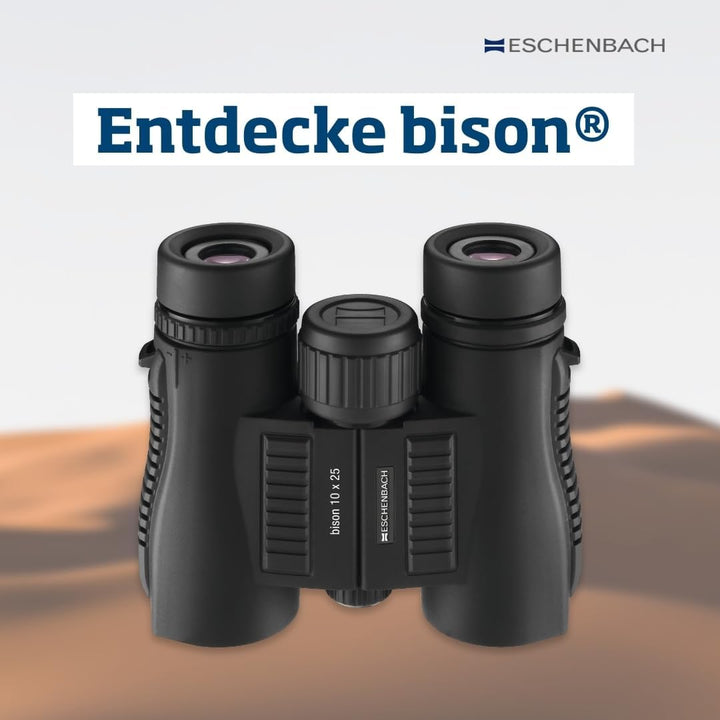 Eschenbach Optik Bison Fernglas 10x25 - Präzision und Robustheit für Outdoor-Aktivitäten, Naturbeoba