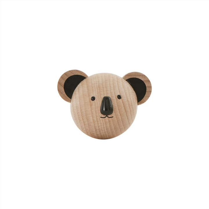 OYOY Mini - Garderobenhaken Kinder Koala aus Holz - Wandhaken für das Babyzimmer/Kinderzimmer- 7,5 x