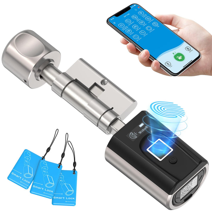 WELOCK SECBN51 Fingerabdruck Schloss mit App, RFID-Karte Transponder und WiFi, Fingerabdruck Türschl