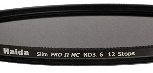 Haida Slim Extrem ND Graufilter PRO II MC (mehrschichtvergütet) ND3.6 (4000x) 82mm - inkl. Cap mit I