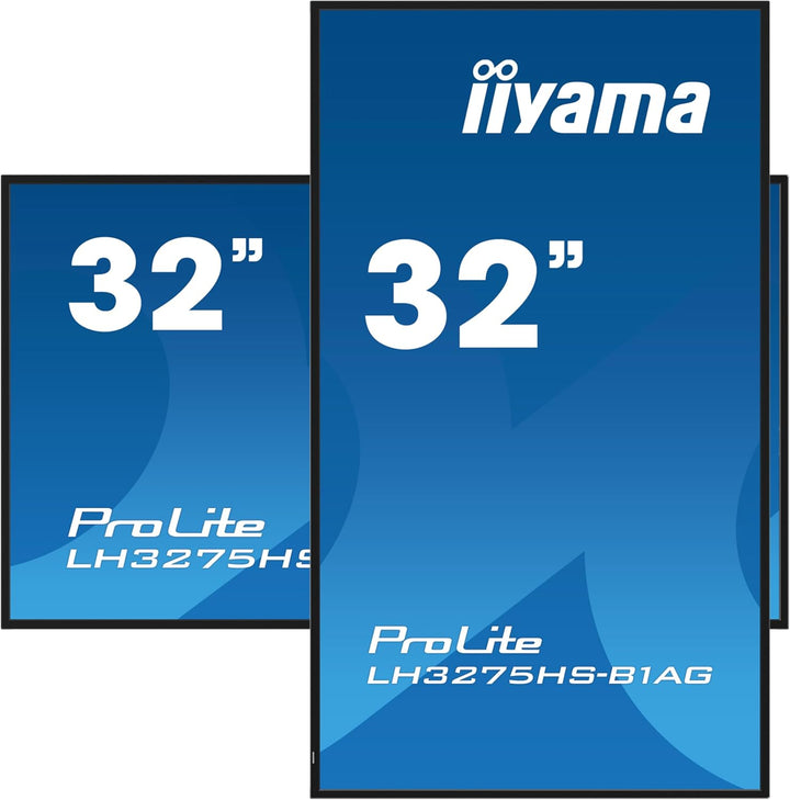 iiyama Prolite LH3275HS-B1AG 80cm 31,5" Digital Signage Display IPS LED Panel Full-HD HDMI DP USB2.0