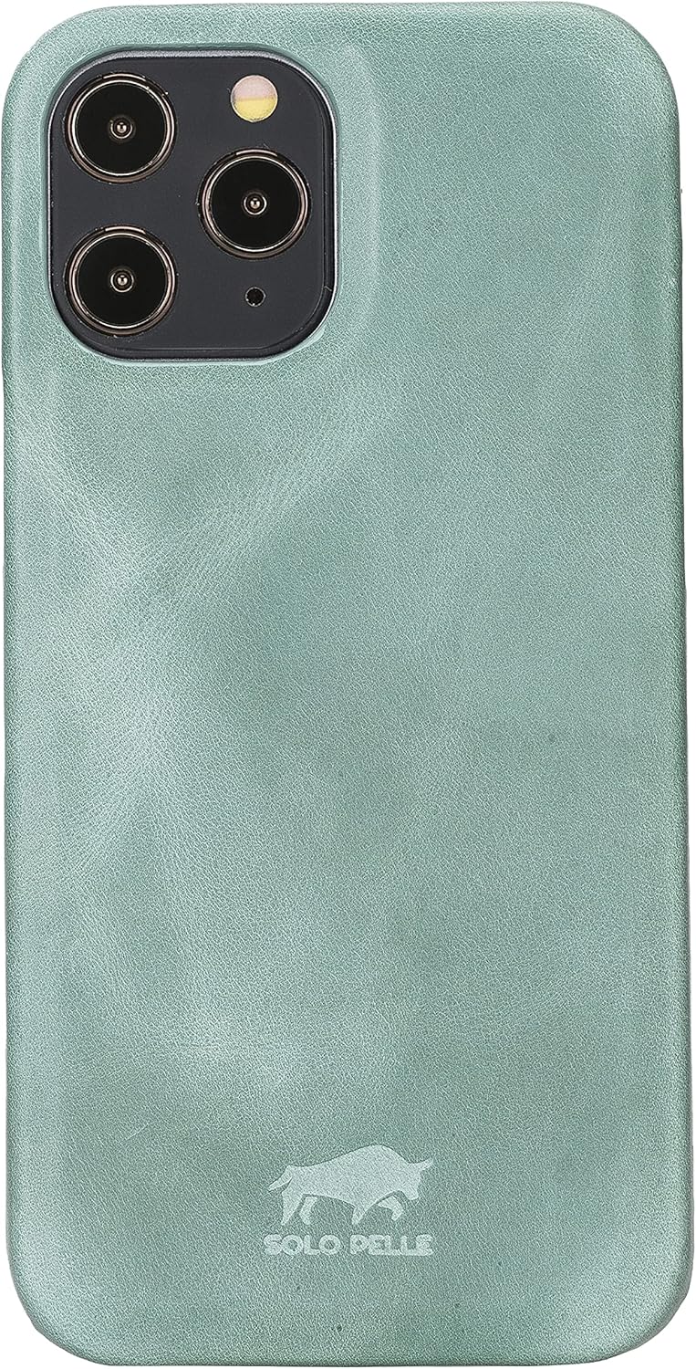 Solo Pelle Lederhülle kompatibel für iPhone 12 Pro Max in 6.7 Zoll abnehmbare Hülle (2in1) inkl. Kar