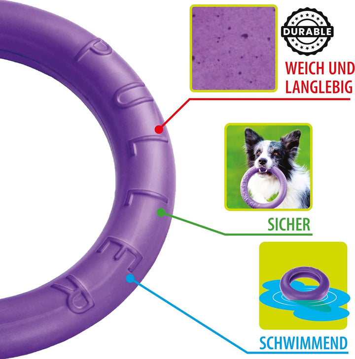 Gioco Interattivo per Cani Grandi PULLER MAXI 1 Anello, Addestramento, Corsa, Salto, Tiro, Spring Po