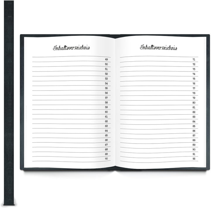Logbuch-Verlag Kleines eigenes Kochbuch zum Einschreiben leer Buch Rezepte Rezeptbuch DIN A5 schwarz