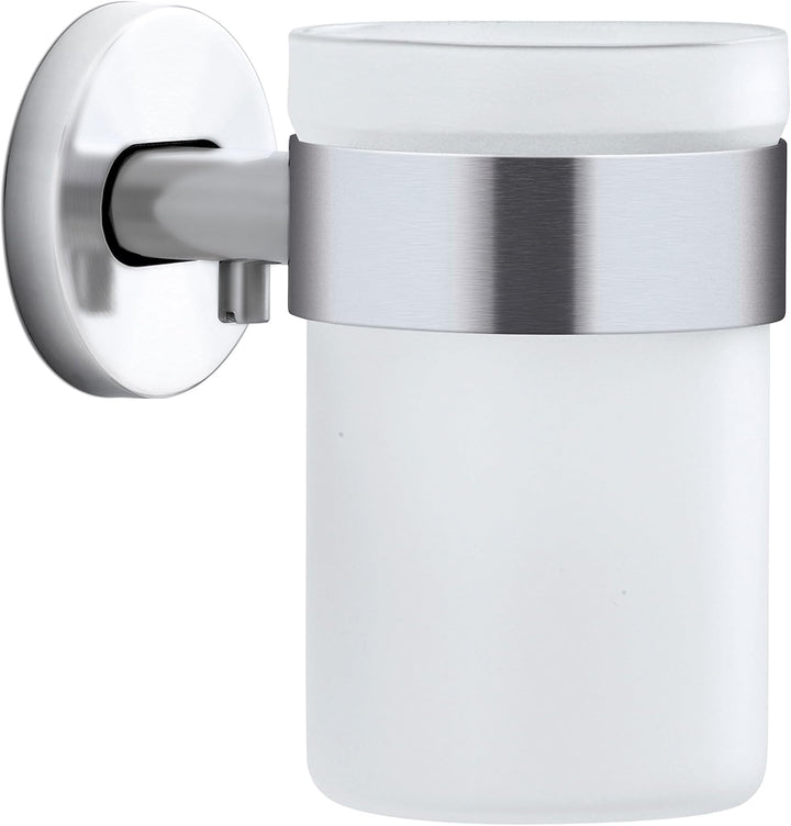 blomus 68920 Areo Zahnputzglas, edelstahl matt, 10,5 x 7 x 12 cm, Matt