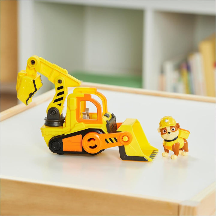 Rubble & Crew - Planierraupen-Baufahrzeug mit Rubble-Figur (Basis Fahrzeug), Spielzeug für Kinder ab
