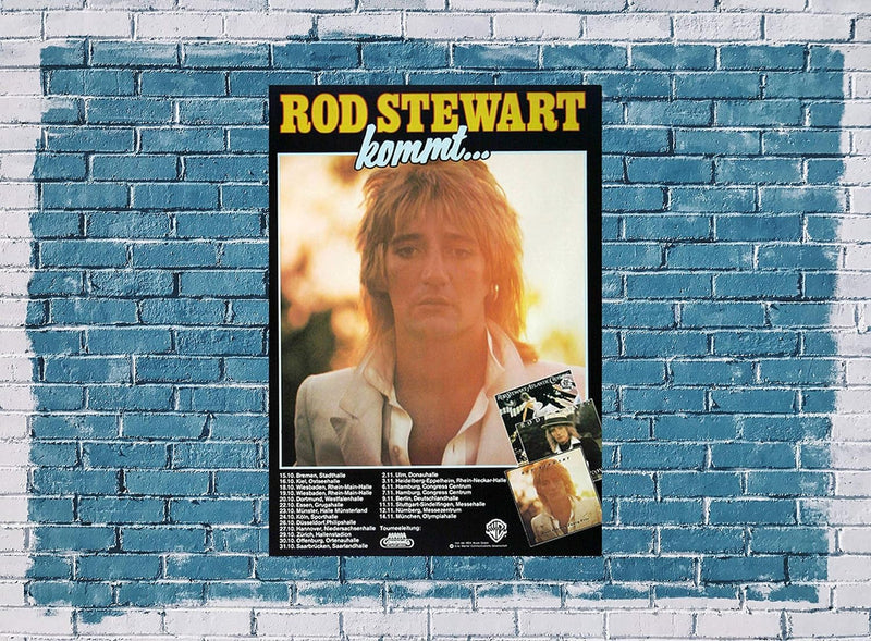 Rod Stewart & The Faces - Foot Loose, Tour 1977 » Konzertplakat/Premium Poster | Live Konzert Verans