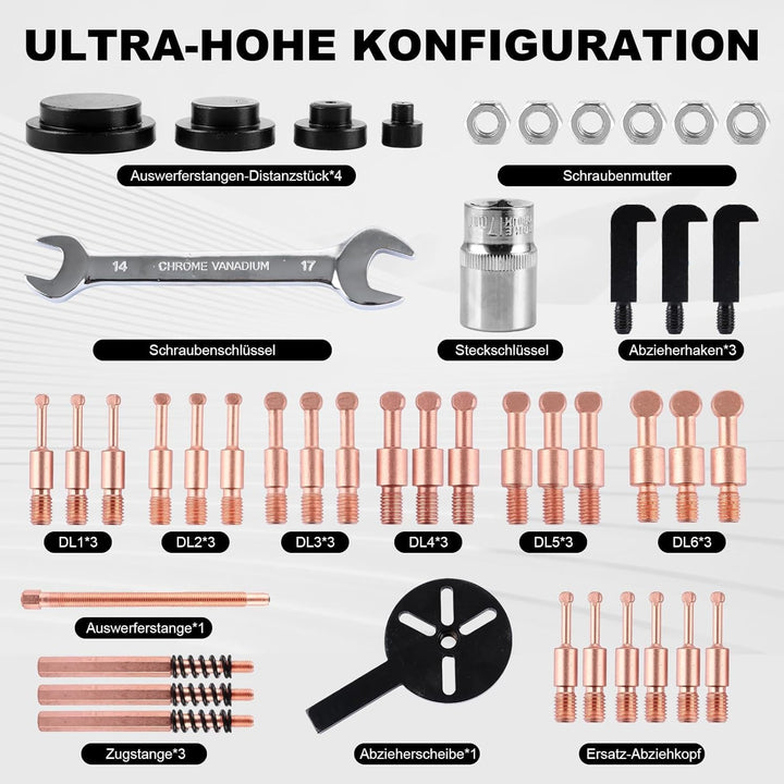 35-in-1 Lagerabzieher-Set Universal Innenlager Abzieher Lagerentfernungswerkzeug Lager Demontage Zah