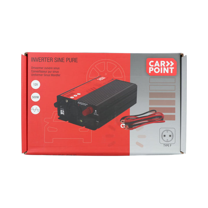 Carpoint Reiner Sinus Spannungswandler 12V>230V 500W, 500W