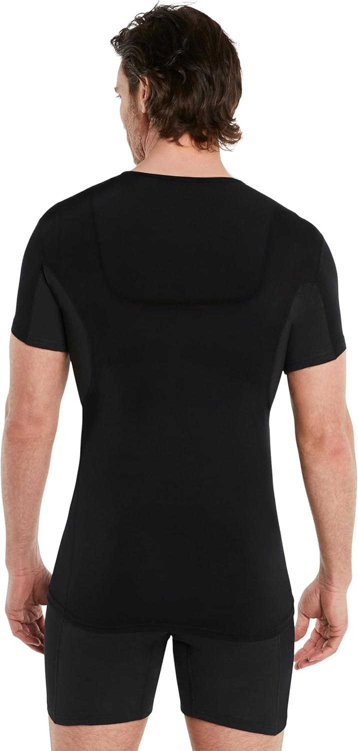 FINN Anti-Schweiss Shirt Herren mit Einlage am Rücken und integrierten Achselpads gegen Starkes Schw