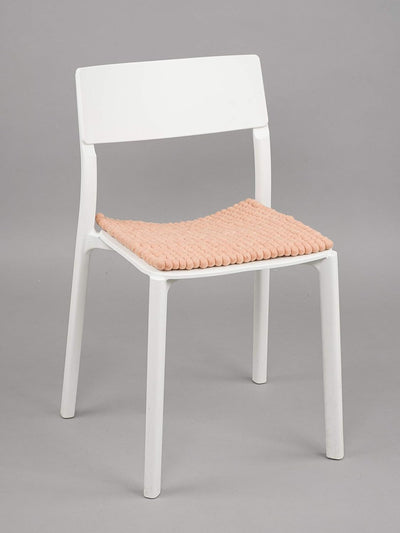 myfelt Filzkugel-Sitzauflage Stuhlauflage - Merle - quadratisch, 36x36 cm, Rosa, Rosa