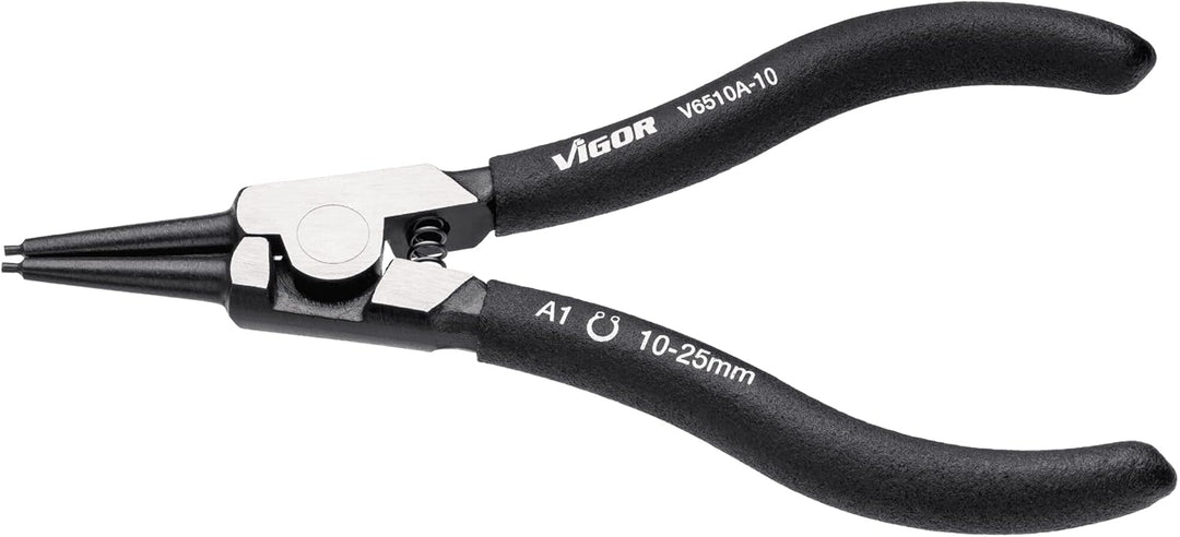VIGOR Sicherungsring-Zange ∙ V6510A-10 Aussensicherung Gerade 10-25 mm, Außensicherung Gerade 1