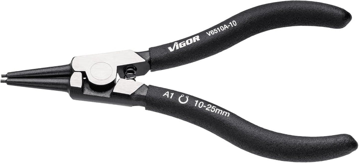 VIGOR Sicherungsring-Zange ∙ V6510A-10 Aussensicherung Gerade 10-25 mm, Außensicherung Gerade 1