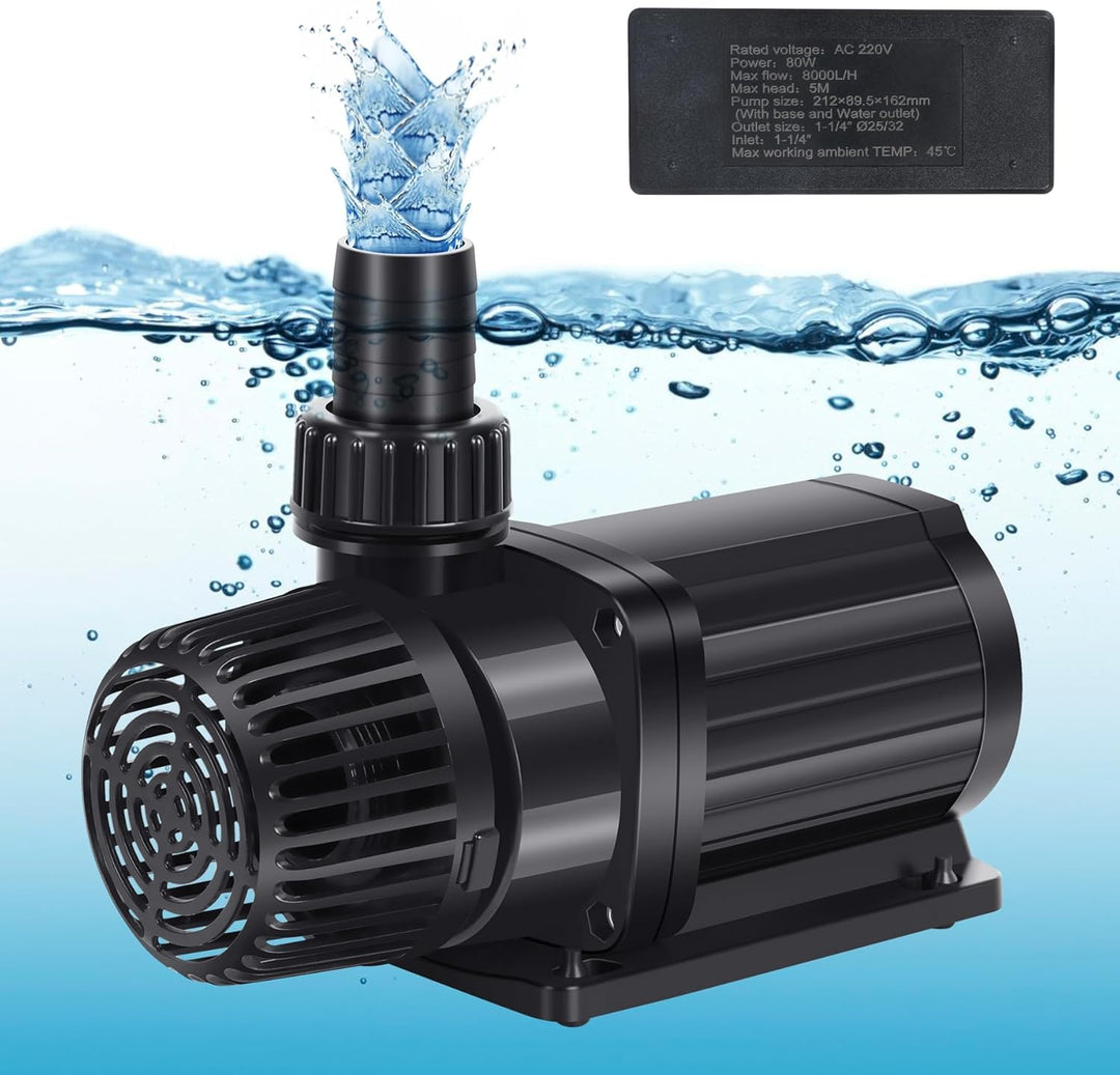 Forever Speed ECO Teichpumpe Filterpumpe Bachlaufpumpe für den Gartenteich 10000L/H 90W, 10000L/H