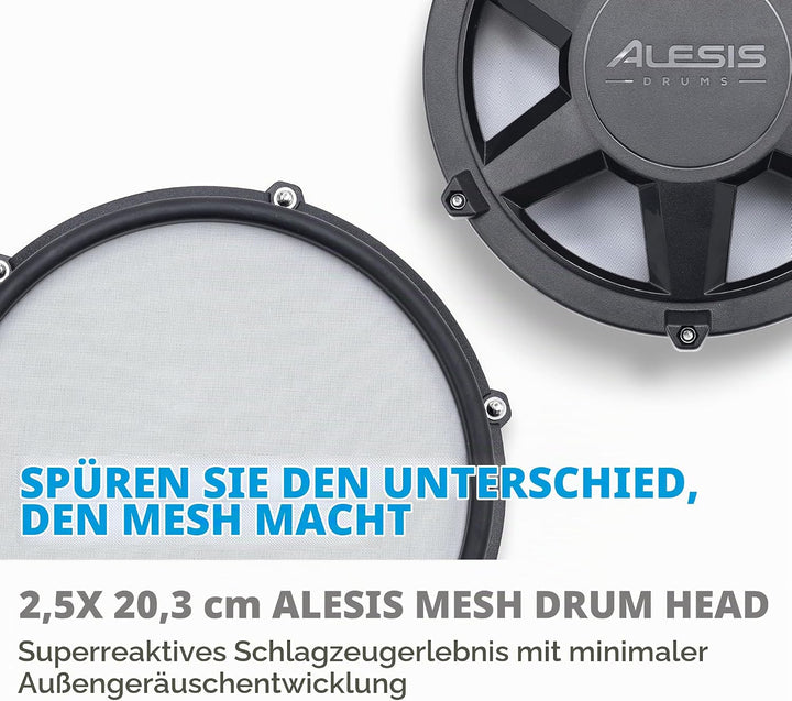 Alesis Drums Nitro Max Expansion Pack – E-Drum Set Erweiterung für Nitro Max Kit mit Mesh Tom Pad, 1