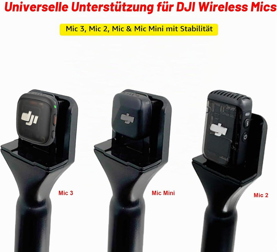 Ständer Halter Mic Flag für DJI Mic 3/Mini/2/Rode Wireless Micro/GO II/Insta360 Air Handle Rig Wirel