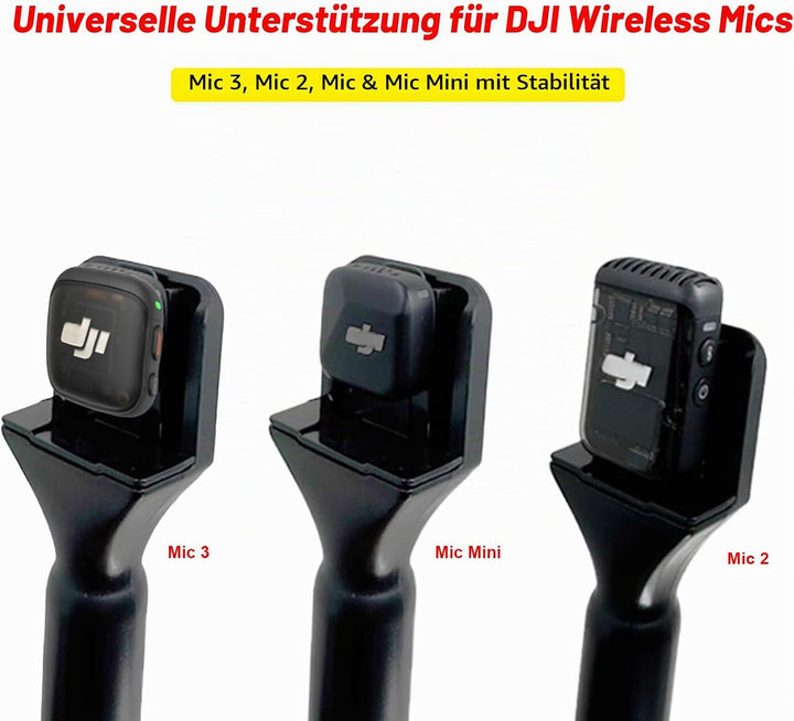 Ständer Halter Mic Flag für DJI Mic 3/Mini/2/Rode Wireless Micro/GO II/Insta360 Air Handle Rig Wirel