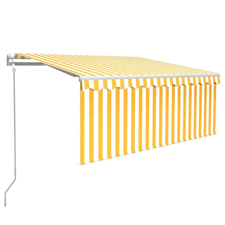 vidaXL Gelenkarmmarkise Automatisch mit Jalousie Markise Sonnenmarkise Balkonmarkise Sonnenschutz Si
