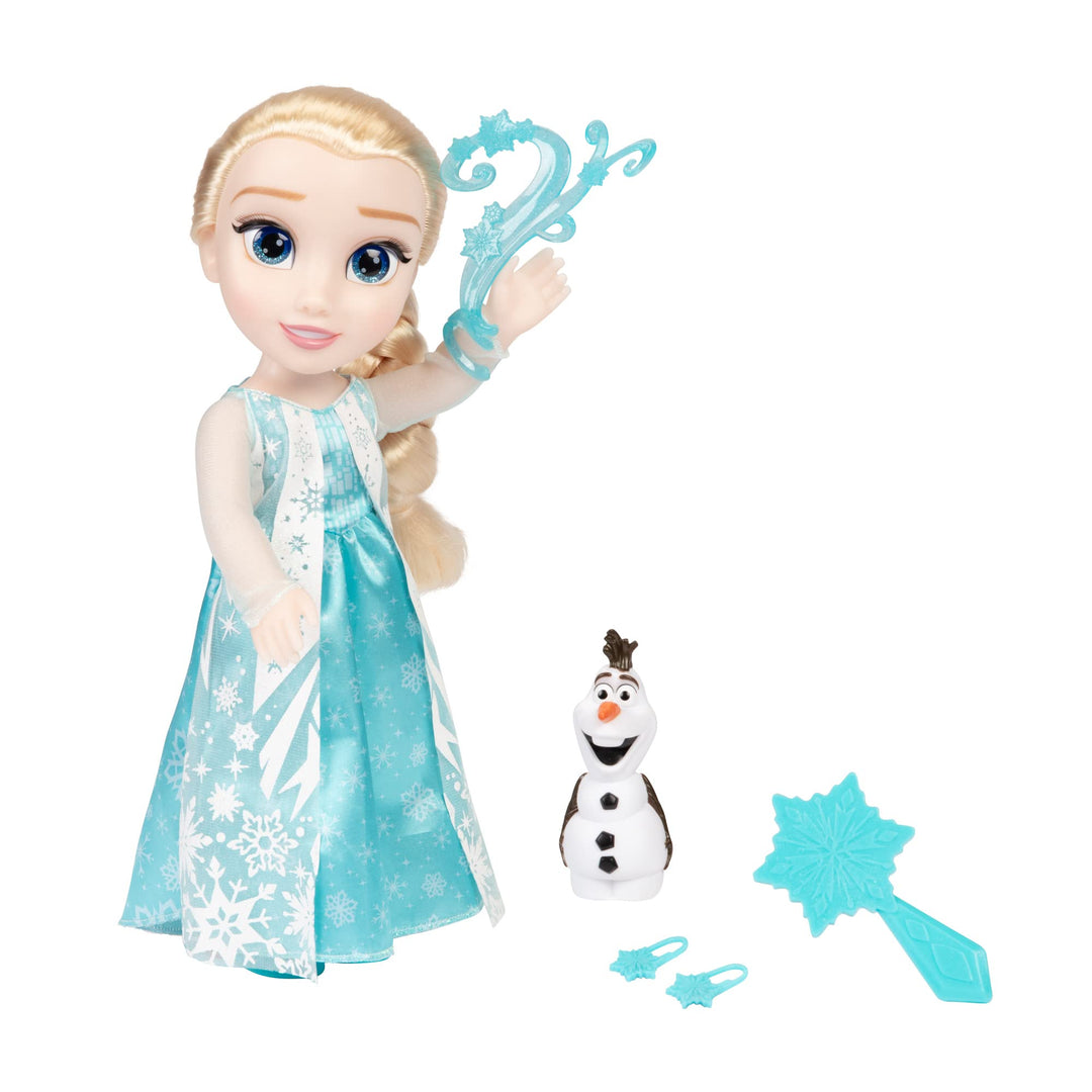 Disney Die Eiskönigin - Frozen - Singende ELSA Puppe 35 cm, singt „Let It Go“, inklusive Zubehör für