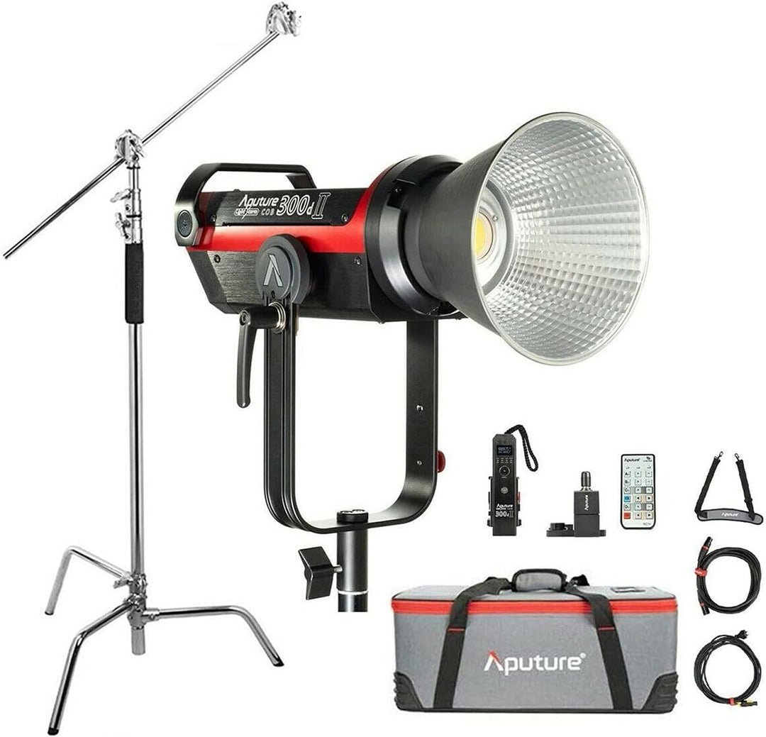 Aputure 300D Mark II 300D II + C Stand, V-Mount LED-Videoleuchte 5500k Sidus Link App Control 2.4G W