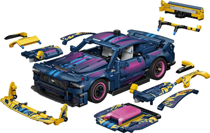 LEGO Technic Ford Mustang GT Auto aus der Tuning-Werkstatt - anpassbares Spielzeugauto - Flitzer mit