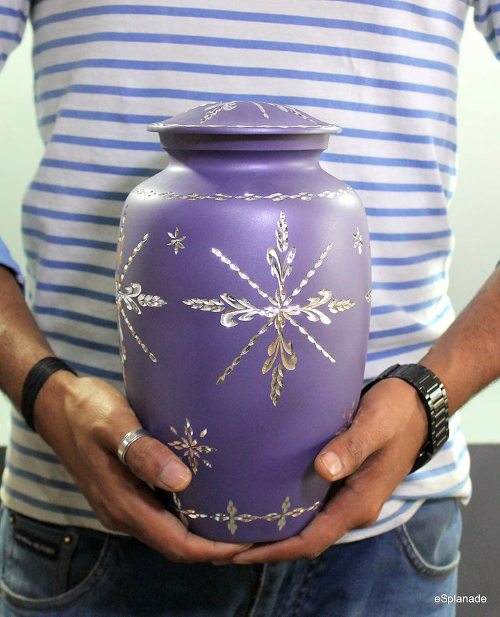 eSplanade Urne Memorial Container Jar Pot | Verbrennungsurne | Full Grösse Standard Urns | Metall Ur