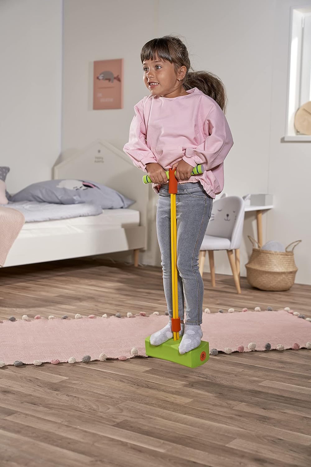 Simba 107306087 - Pogo Jumper, extra weiche Sprungplattform, Springen, Hüpfen, Stelzen, Gartenspielz