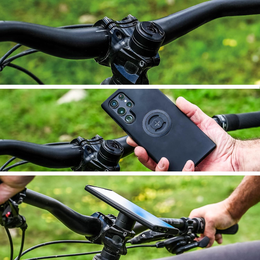 SP CONNECT Micro Stem Bundle | SPC+ | für Samsung S21 FE Handy Halterung für den fahrradlenker | Sma