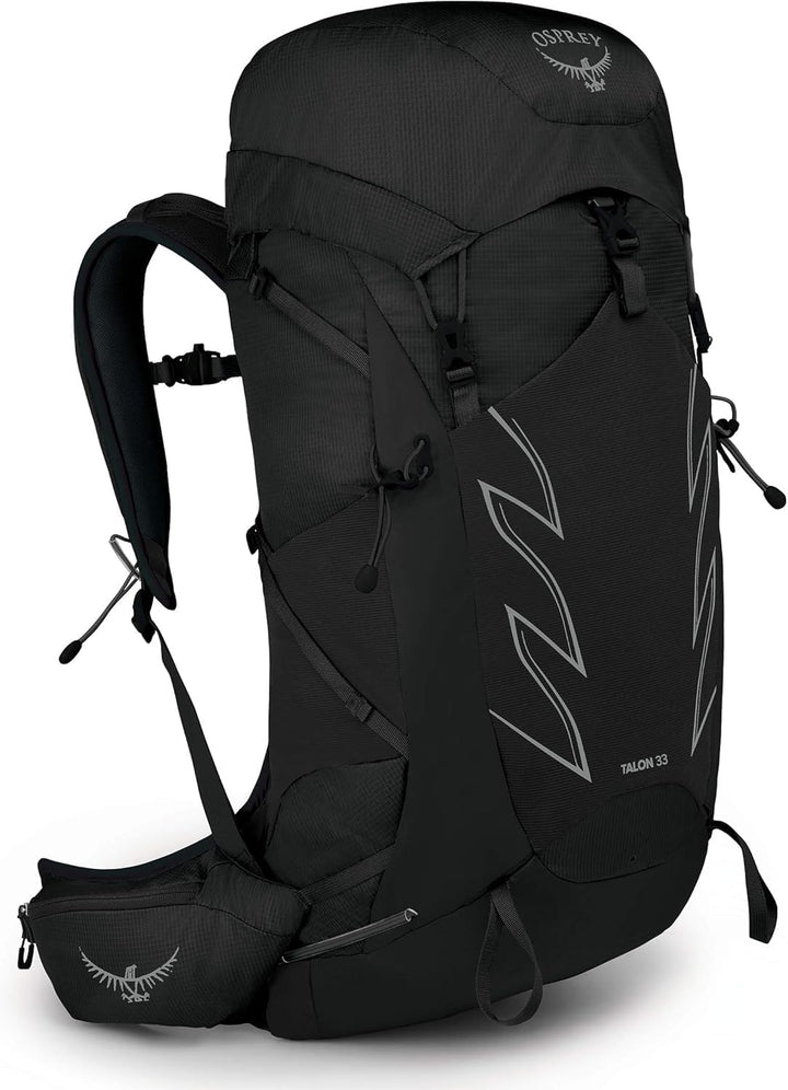 Osprey Talon 33 Wanderrucksack für Männer L-XL Stealth Black Single, L-XL Stealth Black Single