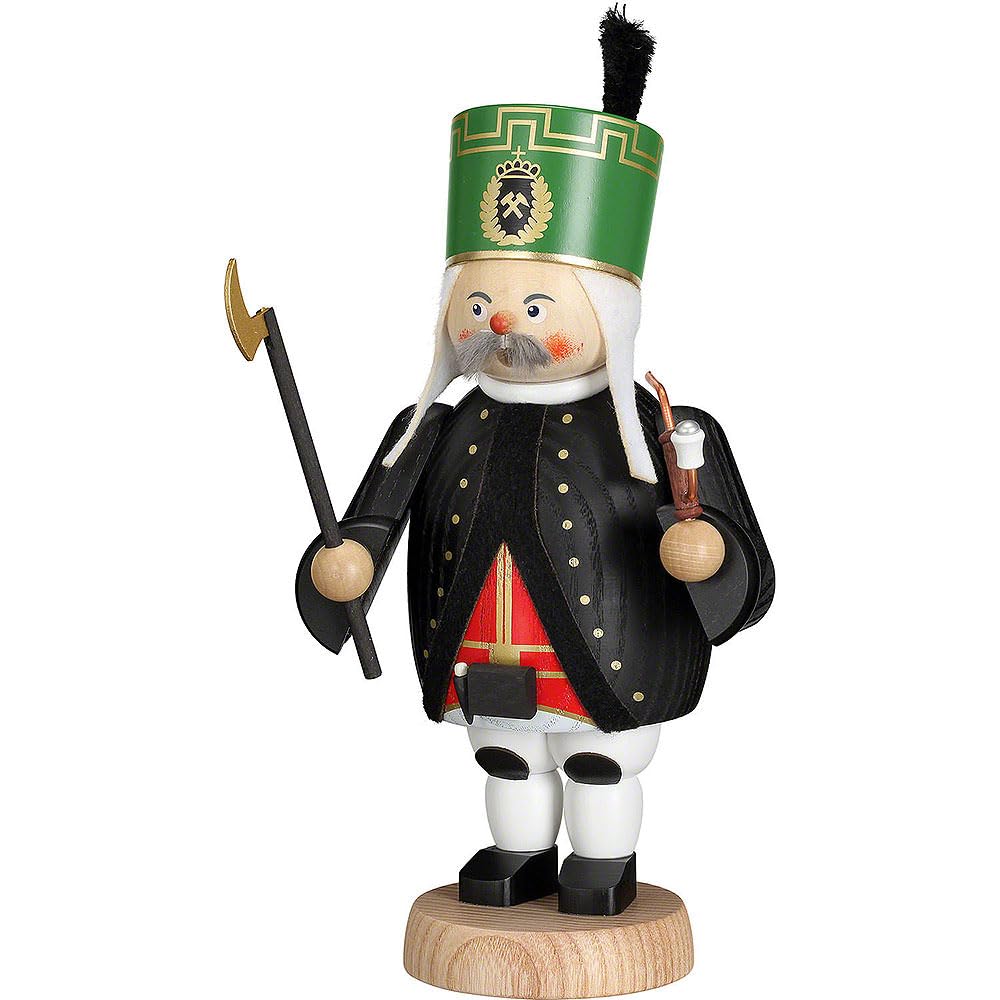 Seiffener Volkskunst | Räuchermännchen Erzgebirge | Gemütliche Typen 21 cm | Räucherfigur | Erzgebir