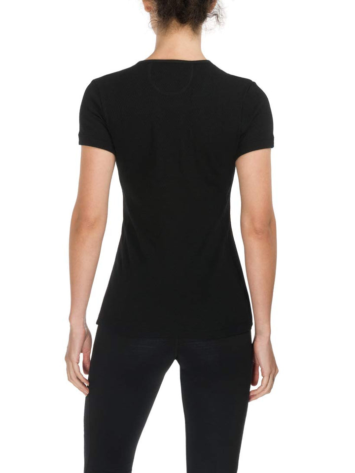 Rewoolution Damen Skin T-Shirt L Schwarz, L Schwarz