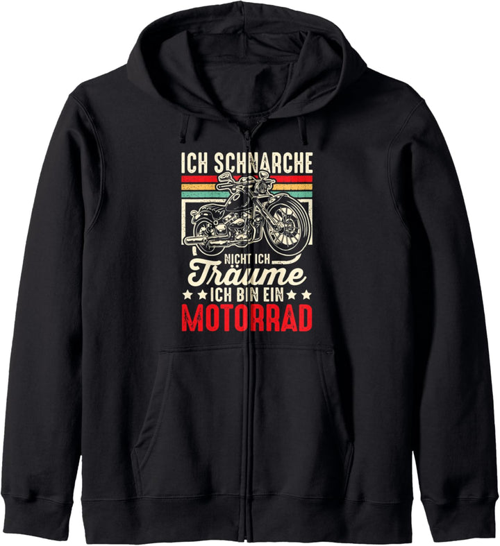 Ich Schnarche Nicht Ich Traume Ich Bin Ein Motorrad Lustiges Kapuzenjacke