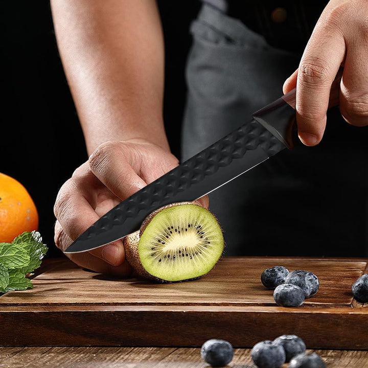 10pcs Messerset, Allzweckmesser,Gemüseschälmesser, Küchenmesser Set mit Antihaftbeschichtung, Ergono