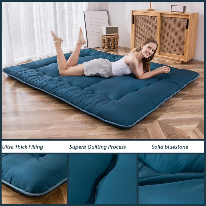 MAXYOYO Klappmatratze Futon Matratze Bodenmatratze Gepolsterte Japanische Tatami Gesteppte Bett, Dic
