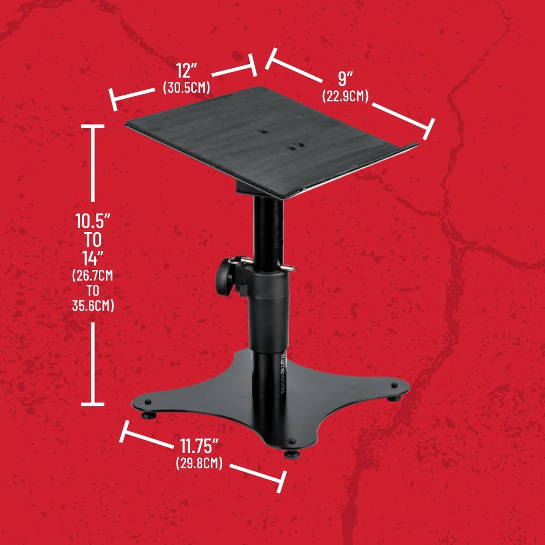 Gator Frameworks Universeller Laptop-Ständer mit höhenverstellbarer Basis und Ballastgewicht (GFWLAP