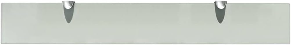 vidaXL Glasregal 70x10cm 8mm Wandregal Glasboden Glasablage Badregal Regal 70 x 10 cm Weiss, 70 x 10