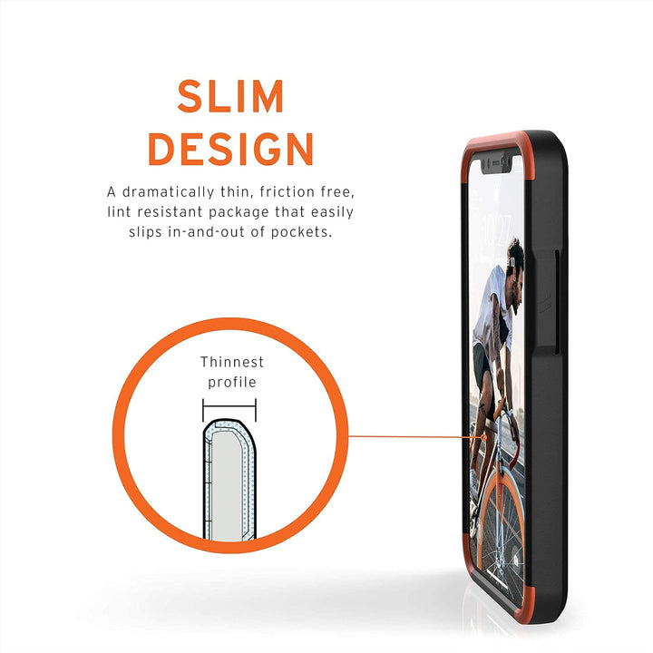 Urban Armor Gear Civilian Hülle Apple iPhone 12 Mini (5,4'' Zoll) Schutzhülle (Wireless Charging kom