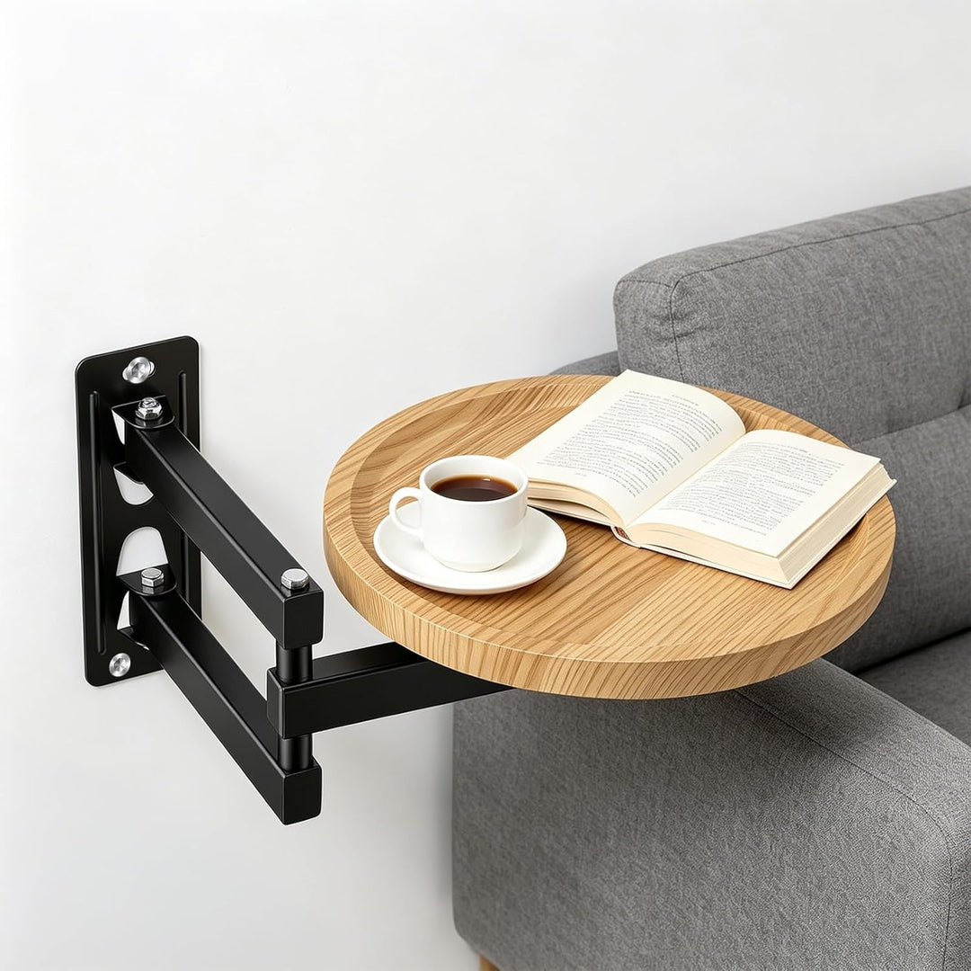 Runder Klapptisch Wand, Klappbar Wandtisch 30cm Kleine Wandmontierter Ausziehbar Rund Tisch Wandtisc