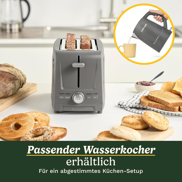 Core Collection 2 Slice Plastic Toaster 2 Scheiben (CC) Stein Grau, 2 Scheiben (CC) Stein Grau
