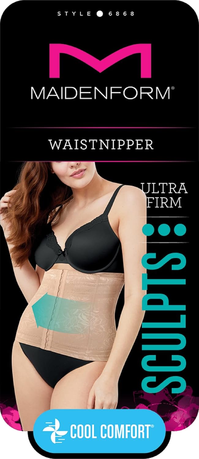 Maidenform Damen Take Inches Off-Waist Nipper Taillenmieder S Body Beige, S Body Beige