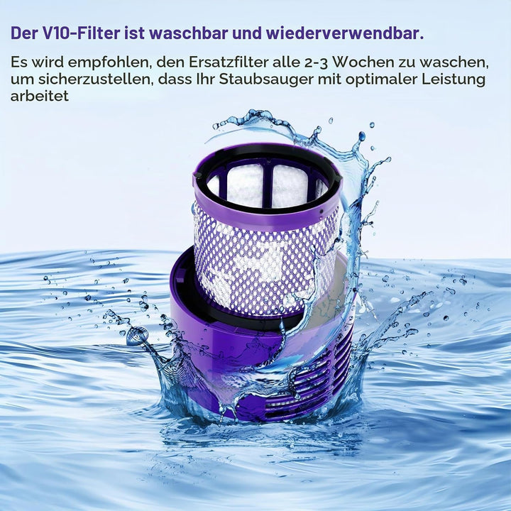 Upgrade Grosser Staubbehälter Ersatz für Dyson Cyclone V10 Animal V10 Total Clean V10 Absolute SV12
