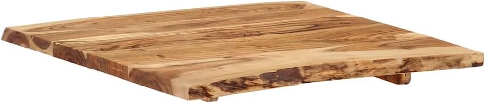 vidaXL Massivholz Tischplatte Baumkante Massivholzplatte Akazie 58x(50-60) x2,5cm 58 x 60 x 2.5 cm,