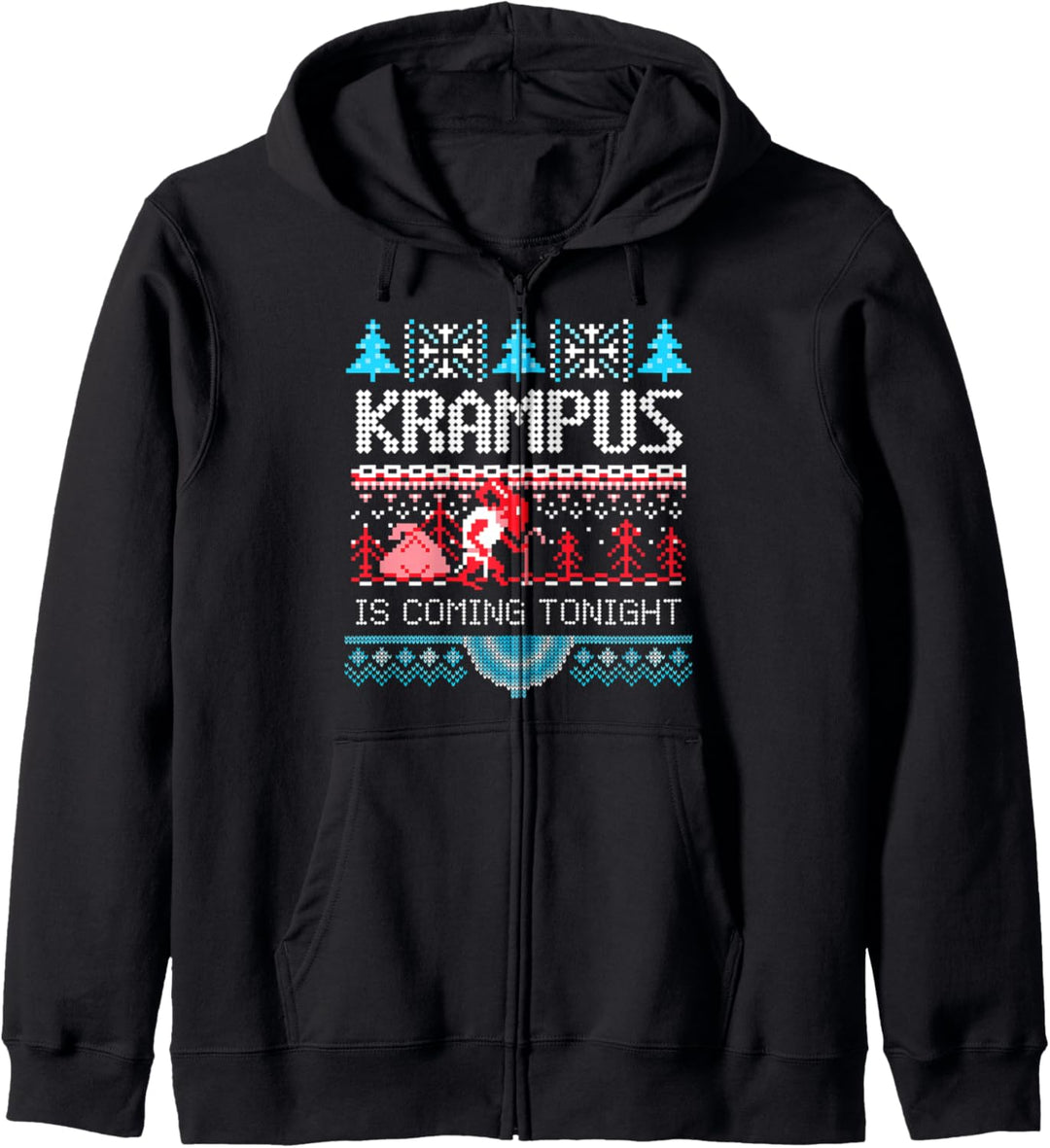 Krampus Night Ugly Christmas Sweater Krampusnacht Holiday Pj Kapuzenjacke