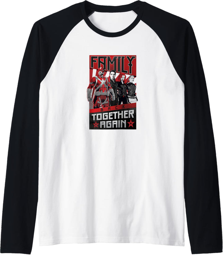 Marvel Black Widow Family Back Together Again Poster Raglan