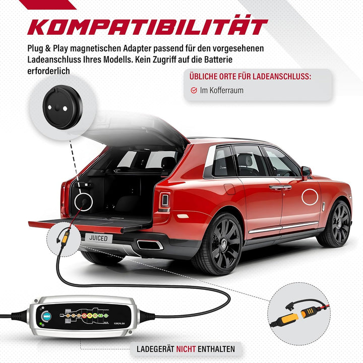 JMR Adapter for Rolls Royce Wraith Dawn Cullinan Ghost Phantom Compatible with CTEK (Magnetic Port,