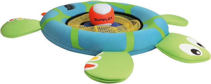 Sunflex Turtle Toss | Wurfspiel für das Wasser &amp; Land | Schildkröte Zielspiel aus robustem Neopren |
