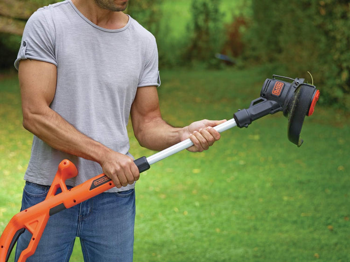 Black+Decker Akku-Rasentrimmer ST182320 (18V 2,0Ah, 25 cm Schnittbreite, AFS Reflex automatische Fad