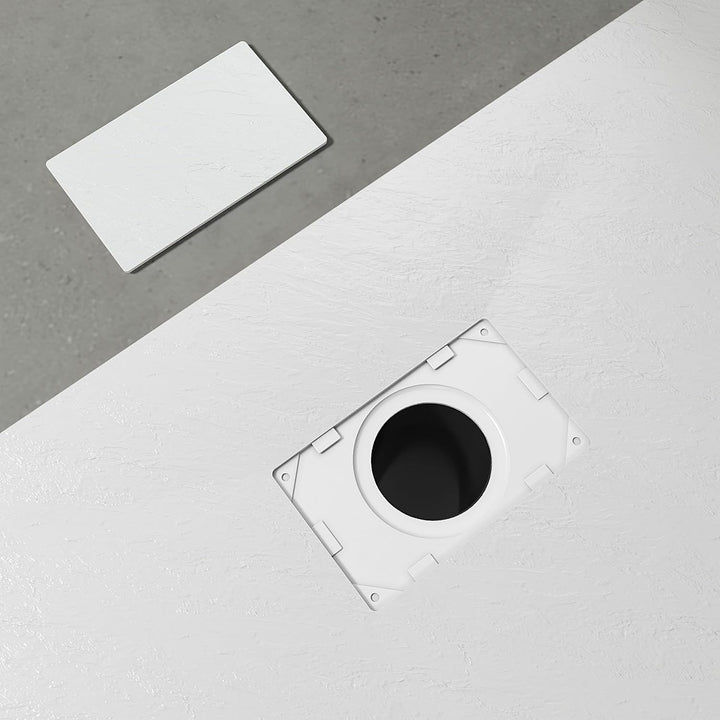 AQUABATOS SMC Duschwanne 120x80 cm Weiss Eckig Quadratisch Duschtasse Duschbecken Brausewanne Brause